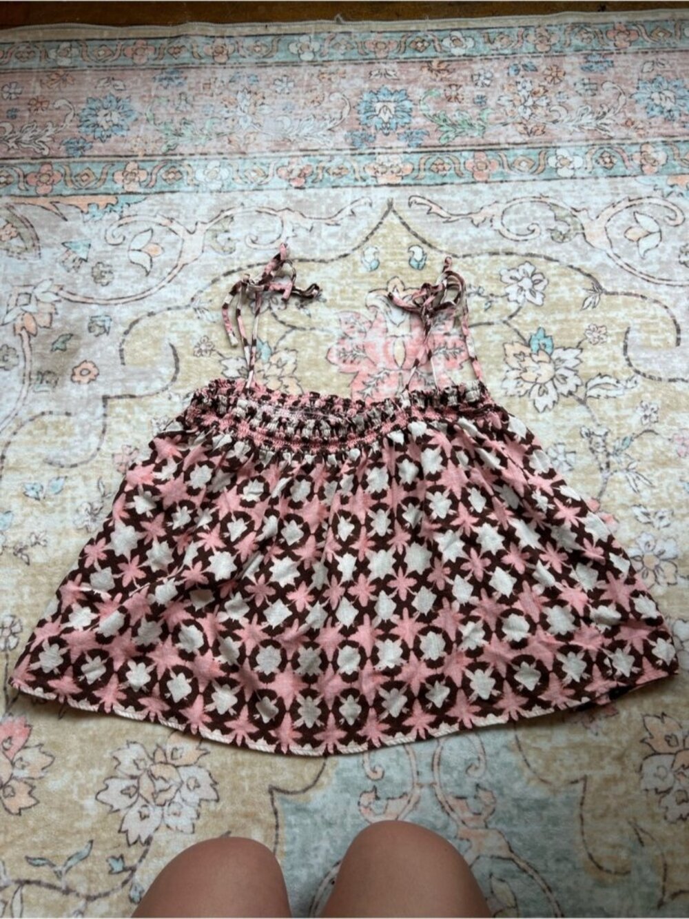 LOFT Pink and Brown Tank - Picture 3 of 3